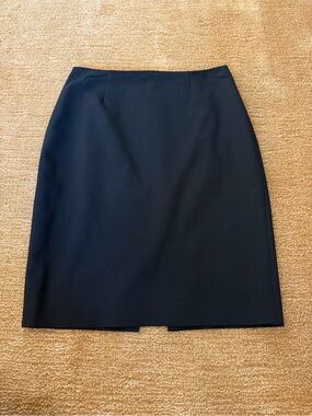 Elie Tahari Black Tailored Pencil Skirt